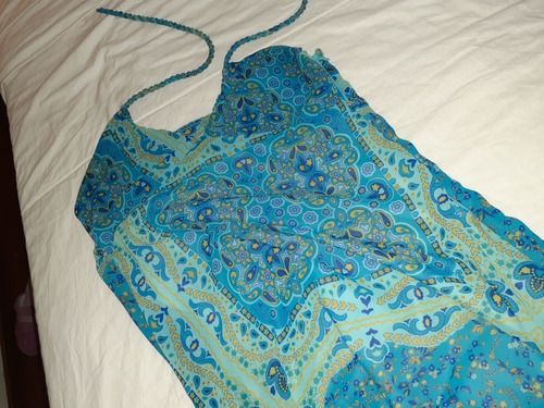 Vestido M Crepe Estampado