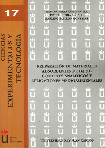 Libro Preparación De Materiales Adsorbentes De Hg (ii) Con F