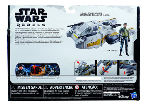 Star Wars Rebels Y Wing Scout Bomber & Kanan Jarrus