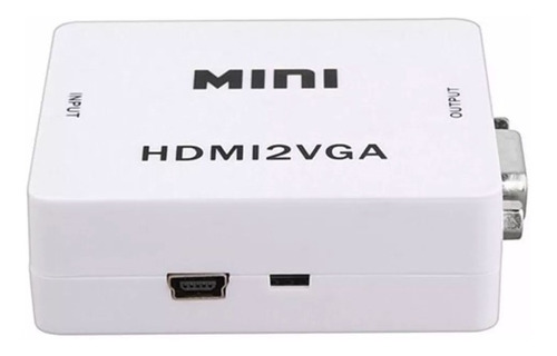 Convertidor Conversor Adaptador Hdmi + Sonido A Vga, Stock, Mania-electronic