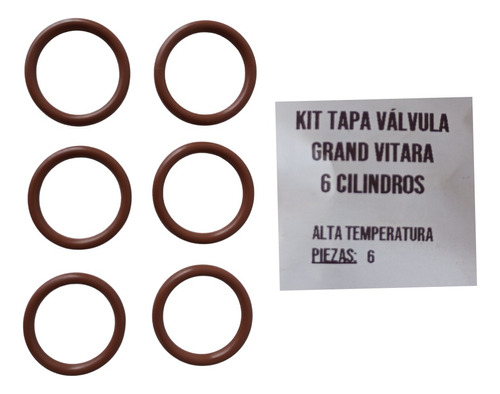 Juego Oring Tapa Valvula Grand Vitara 2.5 2.7 6 Cil Viton