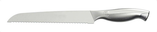 Cuchillo para sierra Tramontina de acero inoxidable, 33 cm, para panadería, pan y pan, serrado, color gris