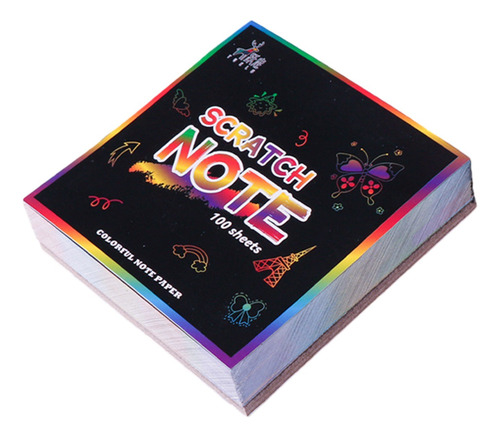 Scratch Paper Art Set, 100 Unidades, Papel De Rascar Para Ni