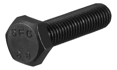 Tornillo Cabeza Hexagonal M10x45mm Acero Carbono Grado 8.8