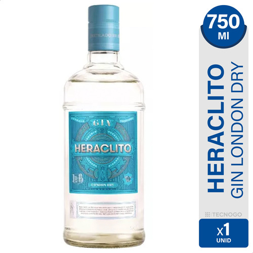 Gin Heraclito London Dry Gin 750ml - 01mercado 