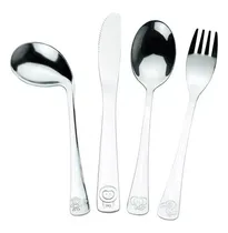Comprar Jogo De Talheres Baby Infantil Inox 4 Pç Refeição