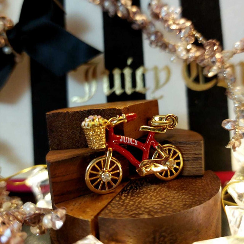 Juicy Couture Charm Bicicleta Con Canasta De Flores 