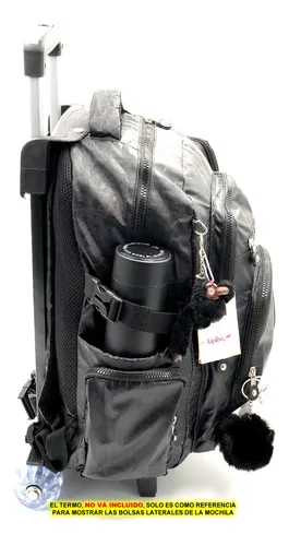 Mochila kipling negra metalica deals