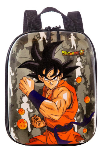 Mochila Pequena Maxtoy 3d Dragon Ball Super Goku Preto Tamanho Único