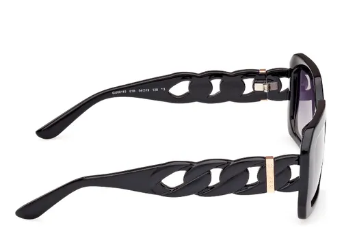 Lentes De Sol Negro Brillante Degradé Guess Gu0011001b