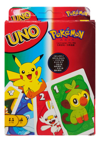 Juego Uno Pokémon Cartas Edición Pikachu Original