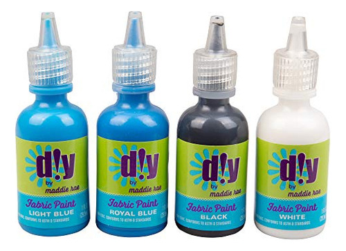 Diy Por Maddie Rae Puffer Pinturas De Tela Set De 12 Colores