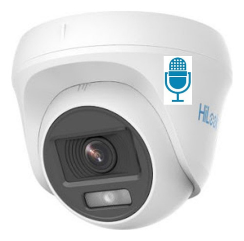 Câmera Dome Hilook Colorvu 1080p/2megas + Superbrinde Cor Branco