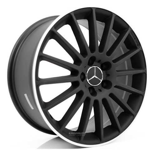 Rodas 18 Mercedes C63 Amg - 5x112 - C180 C200 A200 B200 Cor Preto-fosco