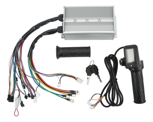 Display Lcd Throttle Grip 36v 48v 1500w Motor Sem Escova