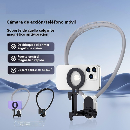 Soporte De Cuello Magnético Para Teléfonos Pov Vlog Live
