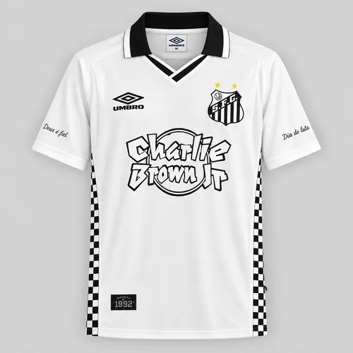 Camisa Santos Branca Charlie Brown 2024/25 Umbro Torcedor UMBRO