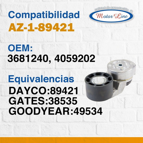 Imagen 4 de 9 de Polea 89421 / Diámetro 74mm Ancho 46.3mm / Cummins Isx