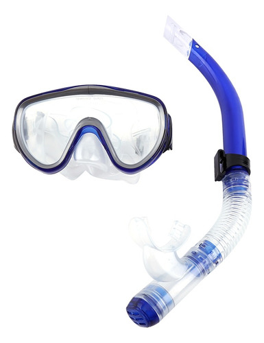 Gafas De Buceo + Set De Snorkel Snorkel Semiseco