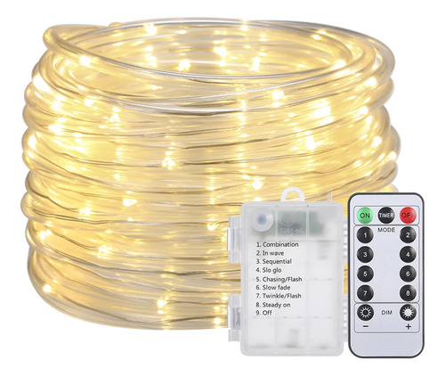 Para Cable De Luz Led Multicolor De 12 M Con