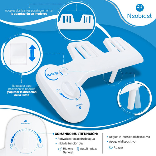 Imagen 7 de 10 de Bidet Matic Plus Para Inodoro Universal + Kit Instalación!!