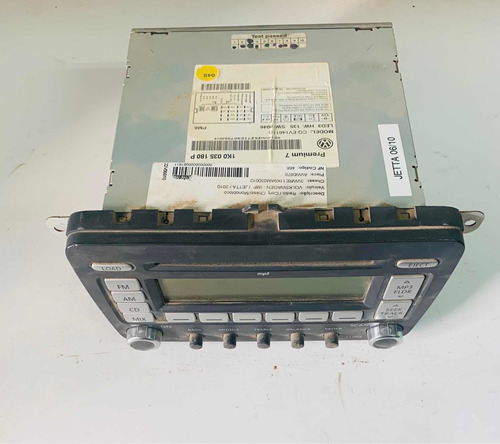 Radio Cd Player Jetta 06/09 Original Volkswagen 1k0035180p