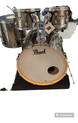 Bateria Pearl Export Exx725sp/c21 Cor Smokey Chrome 05 Peças