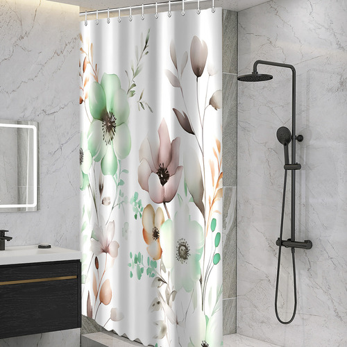 Cortina De Ducha, Textil Antimoho, Repelente Al Agua, Lavabl