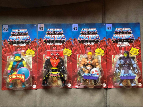 He Man Origins Mattel Wave 9 Mantena, He Man, Skeletor Pig H (Usado)
