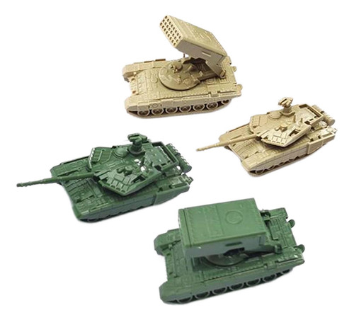 3 X 4 Piezas 1/144 Tanque Lanzacohetes Modelo VehĂculos Kit