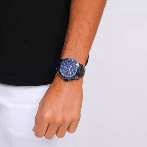 Relógio Technos Masculino Skymaster Grafite 6p79be/4c C/ Nfe