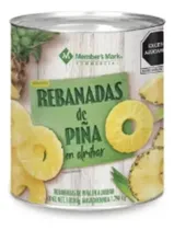 Comprar Rebanadas De Piña Almibar Members Mark 3.030 Kg
