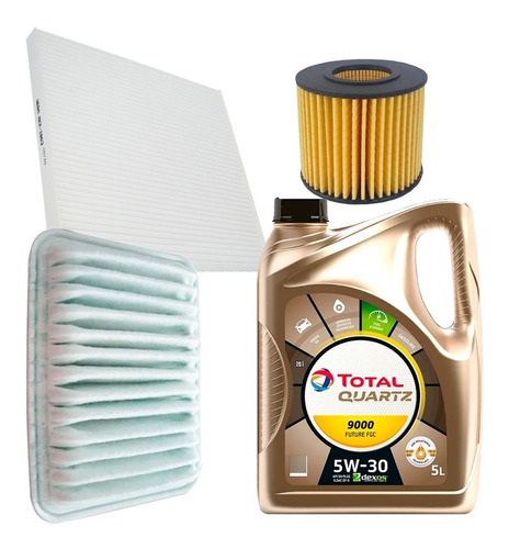 Kit Filtros Wega + Total 9000 5w30  Toyota Corolla 1.8