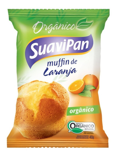 Muffin Orgânico De Laranja Suavipan 40g