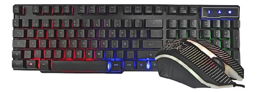 Combo Gamer Teclado Y Mouse Gt680c Usb Led