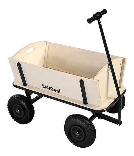 Carrito De Arrastre Para Ni os Wagon Madera Kidscool Cuotas