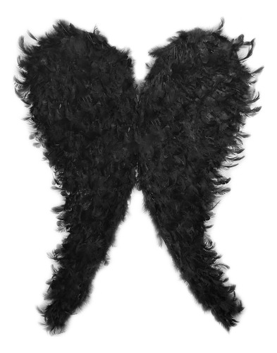 Alas De Angel Color Negro 1 Metro Alas De Plumas Negras