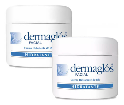 Combo X2 Dermaglos Crema Hidratante Día Fps 12 Piel Seca 50g