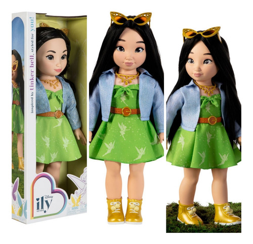 Combo Disney Muñeca 42 Cm Campanita Y Set De Lujo Frozen