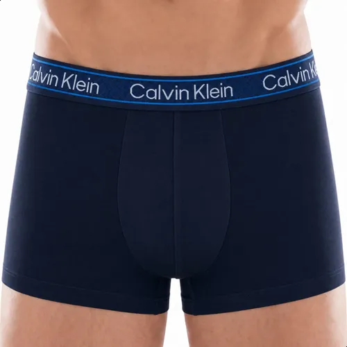 MLB 3758464441 Cueca Boxer Calvin Klein Modal Elastico Ck Original Adulto JM