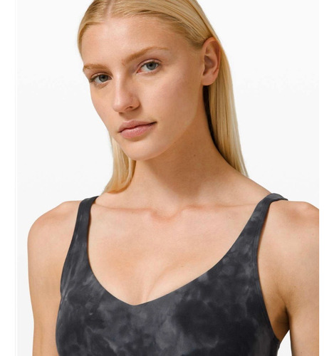 Lululemon Align Top Deportivo Para Mujer Diamond Dye Pitch Grey Graphite Tie Dye 2 (Usado)