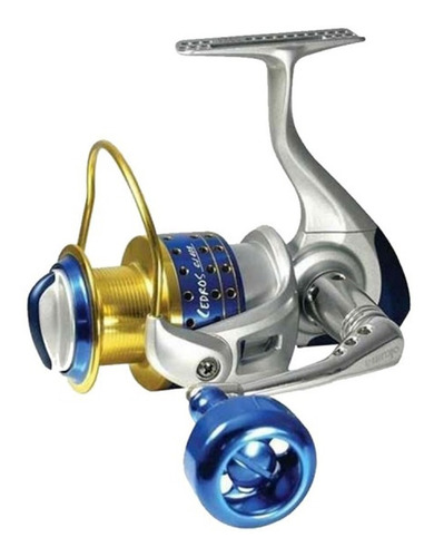 Reel Okuma Cedros Cj65s Carrete De Aluminio Pesca Febo Color Azul