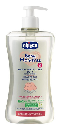 Gel De  Banho Micelar Baby Moments 500ml Chicco