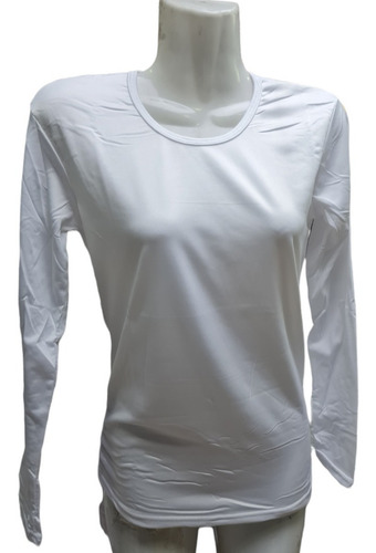 Pack 3 Camisetas Manga Larga Algodon Blancas Unisex