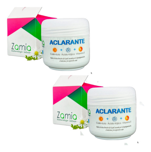 2 Cremas Aclarantes Zamia 60 Gr