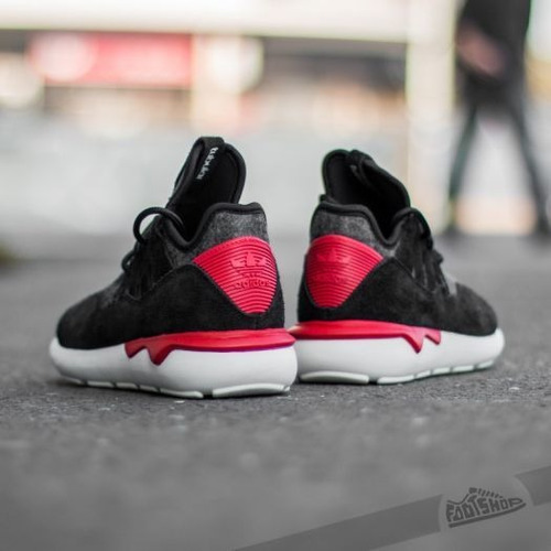 adidas Tubular Moc Runner Color Negro,tomate Y Blanco