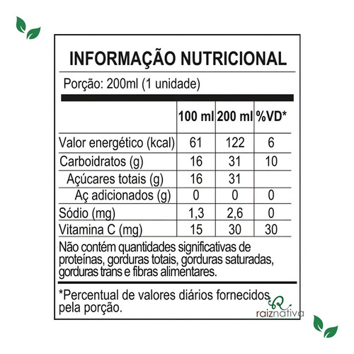 Suco De Uva Orgânico Native 200ml