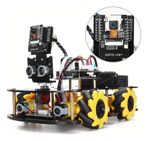 Kit De Coche Robot Inteligente Esp32 Cam Para Proyectos Con