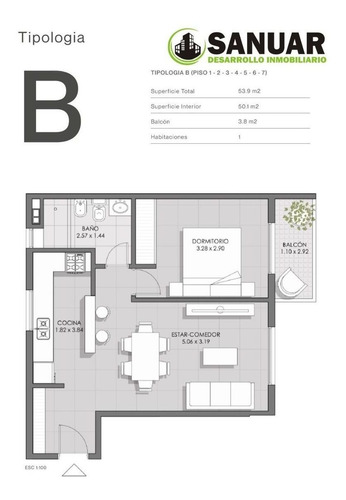 Imagen 10 de 14 de Preventa De Departamentos 1 Dormitorio B° General Paz!!