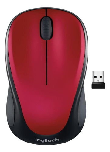 Mouse Logitech Inalámbrico M317/rojo